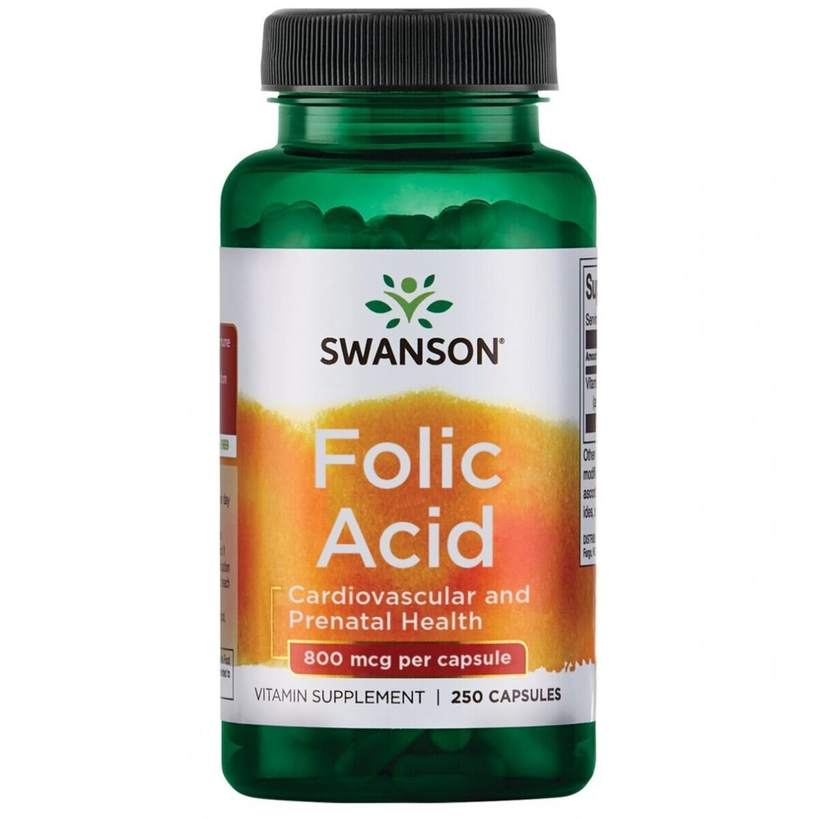 FOLIO RŪGŠTIS (FOLIATAI) 800 MCG 250 KAPS. (SWANSON, JAV) FOLIO RŪGŠTIS (FOLIATAI) 800 MCG 250 KAPS. (SWANSON, JAV)
